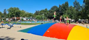 Bazén v ubytování Vakantiepark 't Urkerbos - 5 persoons Brabantse blokhut nebo v jeho okolí