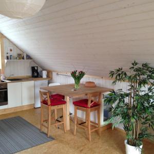 Kuchyň nebo kuchyňský kout v ubytování Apartments im Schwedenstil