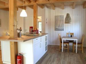 Kuchyň nebo kuchyňský kout v ubytování Apartments im Schwedenstil