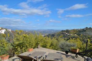 a view from the roof of a house at Amoureux du calme et de la nature in Tanneron