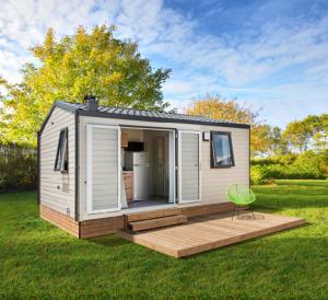 Zahrada ubytování Camping Le Val de Trie