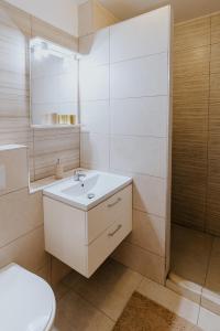 Koupelna v ubytování Lotus Apartman II