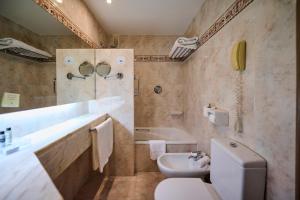 Koupelna v ubytování Hotel Albret