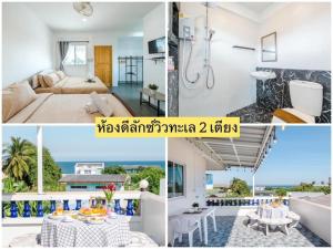 Postel nebo postele na pokoji v ubytování Beach Block No.5 at Huahin Beach