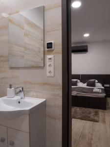 A bathroom at Andoravendégház - Villány