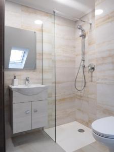 A bathroom at Andoravendégház - Villány