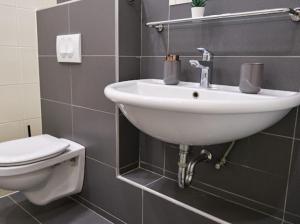 Vannituba majutusasutuses Strand Apartman
