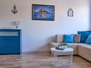 Istumisnurk majutusasutuses Strand Apartman