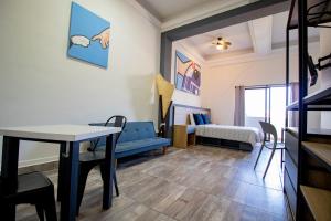 Postel nebo postele na pokoji v ubytování Hostal 170