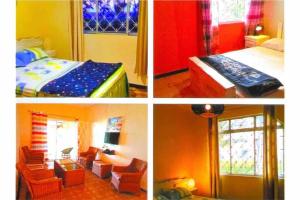 un collage de cuatro fotos de una habitación en Casa La Playa - # Sea,Sun & Relax #, en Riambel