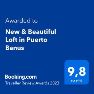 Integral Todos sobrino New & Beautiful Loft in Puerto Banus, Marbella – Tarifs 2023
