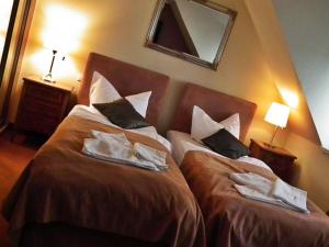 Łóżko lub łóżka w pokoju w obiekcie Villa Siesta