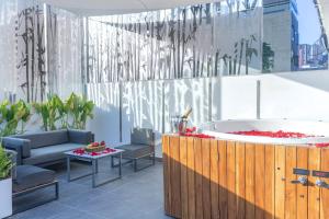 Posezení v ubytování Viktory Boutique Hotel