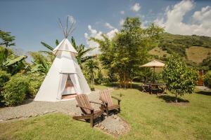 Zahrada ubytování Cerro Tusa Glamping