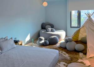 Letto o letti in una camera di Thinker Hotel