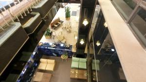 an overhead view of the lobby of a building at Honjo Grand Hotel Vacation STAY 35750 in Yurihonjo