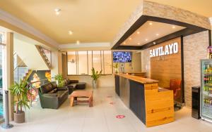TV a/nebo společenská místnost v ubytování Hotel Savilayo