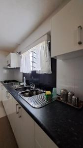 Η κουζίνα ή μικρή κουζίνα στο Mead Road Homestay Tours &Transfers Deluxe Flat 1 Bedroom