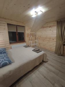 Postel nebo postele na pokoji v ubytování У Мирослави