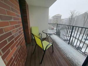 Balkón alebo terasa v ubytovaní Apartament DIAMENTOWY z garażem -Centrum Gliwic