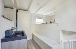 Quiet Waterloft near Amsterdam and Schiphol WS17的厨房或小厨房