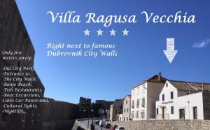 a flyer for a city with a picture of a building at Villa Ragusa Vecchia in Dubrovnik
