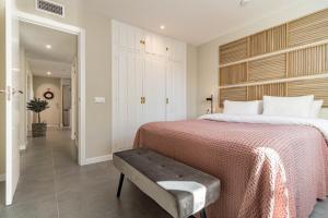 Posteľ alebo postele v izbe v ubytovaní RDM9- Modern family apartment in Riviera del Mar