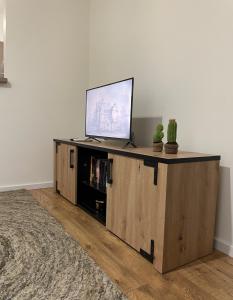 Apartman Ajs tesisinde bir televizyon ve/veya eğlence merkezi