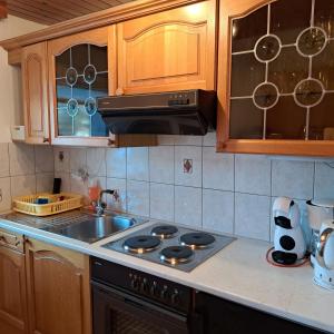 Kuchyň nebo kuchyňský kout v ubytování Chalet Waldrand