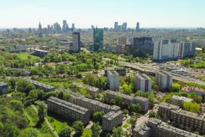 Výhľad na mesto Varšava alebo výhľad na mesto priamo z apartmánu