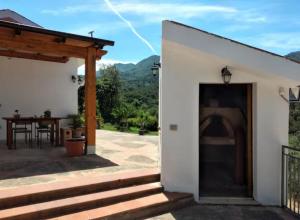a view of the patio of a house at Holiday Apartment Villa Camilla in Cefalù