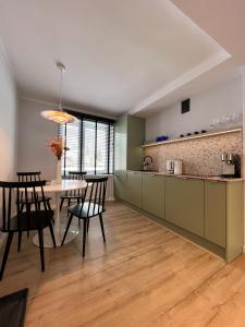 Kuchyň nebo kuchyňský kout v ubytování VISLA Apartments 1