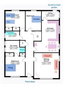 a floor plan of a house at River house in Birnam