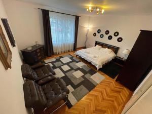 Ένα ή περισσότερα κρεβάτια σε δωμάτιο στο CASA MUNTEAN