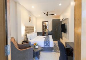 Istumisnurk majutusasutuses The Verda De Miranda Resort Morjim North Goa