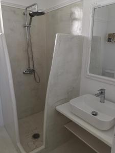 Koupelna v ubytování Villa Rizia