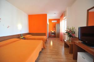 TV a/nebo společenská místnost v ubytování Hotel Astor