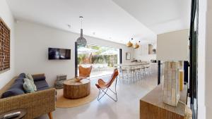 Khu vực ghế ngồi tại Villa Higueras