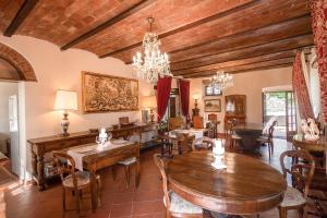 Restaurace v ubytování Castello Di Tornano Wine Relais