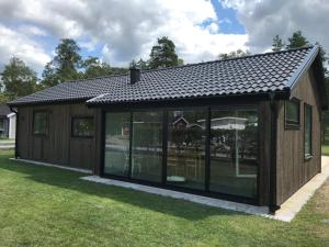 Bygningen som feriehuset ligger i
