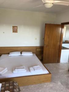 A bed or beds in a room at great first floor appartment with view