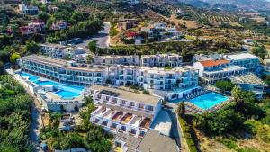 an aerial view of the hotel and the resort at Panorama Village Hotel in Agia Pelagia