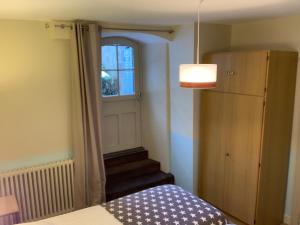 Łóżko lub łóżka w pokoju w obiekcie Charmant appartement jardin/parking privé 4 personnes