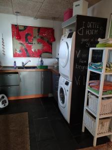 Marsvinslund bed and breakfast的厨房或小厨房