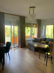 Ruang duduk di Apartament Blumenblick
