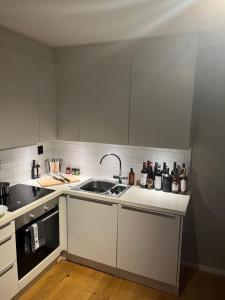 Kuchyň nebo kuchyňský kout v ubytování Nyhavn Apartment - Bergen