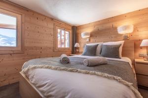 Val Thorens - Cosy Duplex avec Vue Silveralp 338にあるベッド