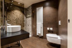 Koupelna v ubytování Hotel Britannia