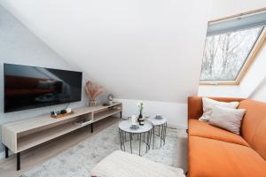 Telewizja i/lub zestaw kina domowego w obiekcie Lake Club Apartments - LoftAffair