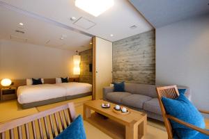 O zonă de relaxare la Okujozankei Onsen Kasho Gyoen